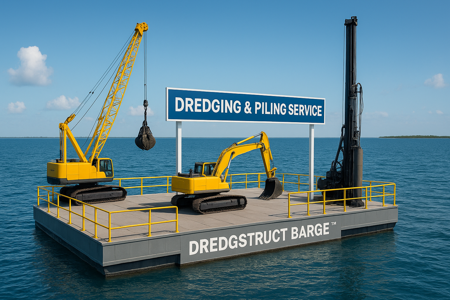 DredgStruct Barge in operation